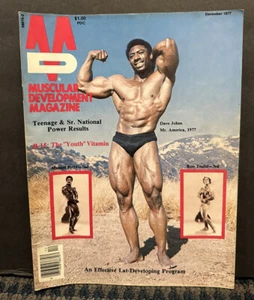 1977 December Muscular Development Magazine, Dave Johns, Mr. America (B8) - Picture 1 of 2