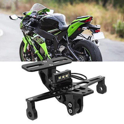 For Kawasaki Ninja ZX-10 License Plate Bracket LED Rear Light Fender Eliminator - Image 1 of 4