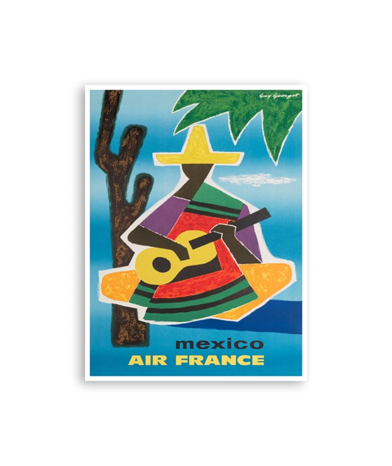 Mexico Travel Poster Vintage Mexican Art Print 16x20"  XR3564 - Image 1 of 1