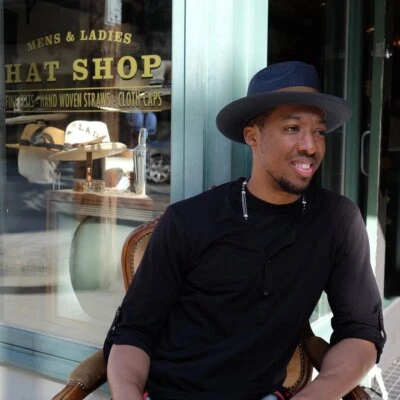 Goorin Bros - Butch Jackson - Black - Hemp Straw Fedora - Large - MSRP: $220 - Image 1 of 4