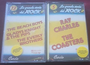 Ray Charles- Coasters-Gladys Knight Lot of 2 Cassette La Grande Storia Del Rock  - Picture 1 of 6