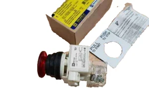 SQUARE D 9001SKR9P1RH13 PUSHBUTTON ILLUMINATED RED MUSH (Brand New ) - Picture 1 of 11