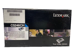 Original Lexmark Cyan C524 C532 C534 ertragreicher Toner C5246CH neu versiegelte Box - Bild 1 von 4