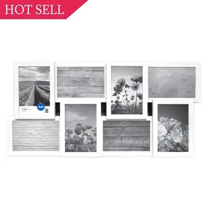 8 Opening Collage Linear Collage Plastic Picture Frame 4 x 6 Photos White - Picture 1 of 5