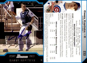 Casey Kopitzke Signed 2004 Bowman #233 Card Auto