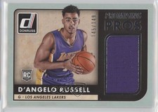 2015 Donruss Promising Pros Jumbo Swatches /149 D'Angelo Russell #14 Rookie RC