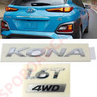 Rear Trunk Kona 1.6T 4WD  Emblem Badge 2PC For Hyundai KONA 2018-2023 86310J9000