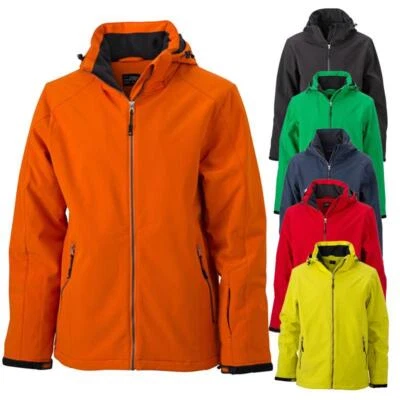 Herren Softshell Wintersportjacke,warm,gefüttert,wasserdicht | James & Nicholson - Bild 1 von 4