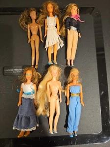 Lot Of 6 Vintage Glamour Gals Doll 1981 Dazzle Shara - Picture 1 of 12