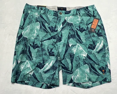 Nuevo con etiquetas Pantalones Cortos Margaritaville Para Hombres 34 Rendimiento Absorbente de Humedad UPF 7" Azul Golf Foto 1 de 4