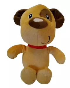 Walmart Gold Dog Plush Toy 12" Stuffed Animal Soft Sewn Eyes Patch Smiling - Imagen 1 de 8