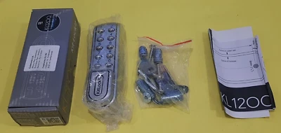 Casillero de código digital electrónico Kitlock Codelocks KL1200 SG gris plateado - Imagen 1 de 4
