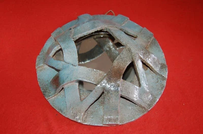 Ancien miroir en terre cuite original -  - Photo 1/4