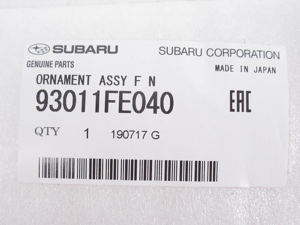 Original OEM Subaru 93011FE040 parrilla delantera emblema insignia 2003-2005 Impreza Foto 1 de 3