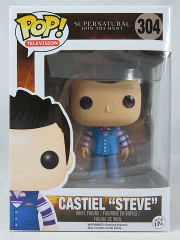 Television Funko Pop - Castiel "Steve" - Supernatural - No. 304 - Free Protector Cover