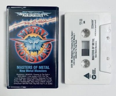 Masters Of Metal New Metal Monsters Cassette Tape TESTED Winger Cinderella Britn - Image 1 of 3