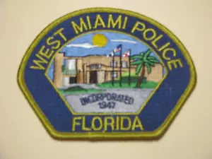 FL. Older Colorful West Miami State Florida Police Shoulder Patch - Picture 1 of 2
