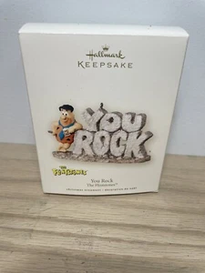 THE FLINTSTONES YOU ROCK " HALLMARK KEEPSAKE ORNAMENT "BRAND NEW" - Picture 1 of 4