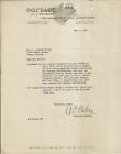 OLD VINTAGE POSTAGE AND THE MAILBAG MAGAZINE NEW YORK 1934 LETTER LETTERHEAD