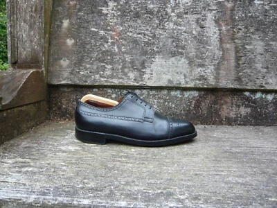 J.M.WESTON BROGUES SCHUHE VINTAGE SCHWARZ LEDER UK9,5 HERREN TOP ZUSTAND - Bild 1 von 4