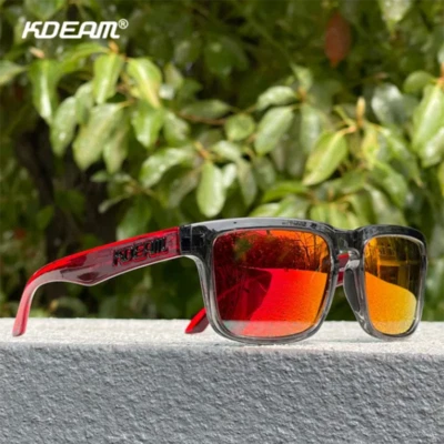 Gafas de sol cuadradas polarizadas KDEAM para hombre clásicas parasol conducción pesca gafas  Foto 1 de 4