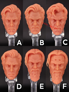 Unpainted 1:12 Doctor Strange Head Sculpt Fit 6" Male Soldier ML Figure Body Toy