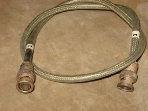 BNC male to BNC male cable, 24 inch, used - Picture 1 of 2