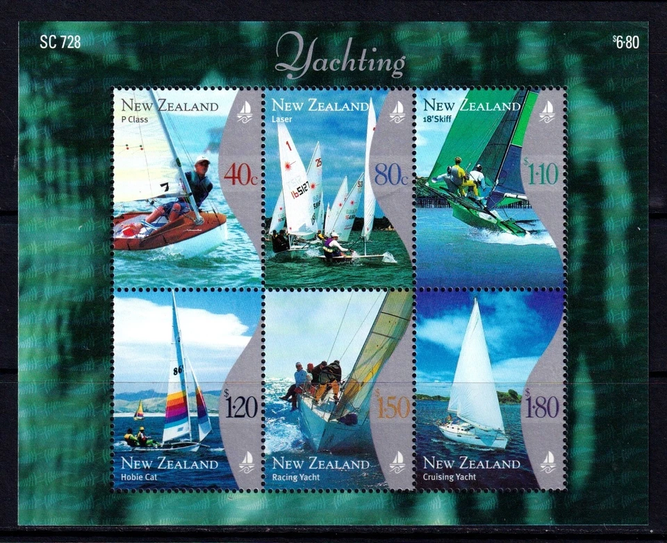 Nueva Zelanda 1999 Yachting Mint MNH hoja miniatura SC 1620a Foto 1 de 1