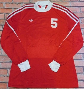ADIDAS TREFOIL MAGLIA SHIRT CALCIO NOLEL VINTAGE MADE IN ENGLAND (417) tg. 4/5 - Imagen 1 de 3
