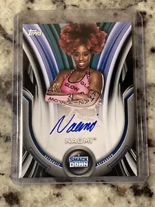 2020 Topps WWE Women’s Division Naomi Black Parallel On Card Auto 4/5 SSP - Picture 1 of 2