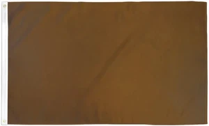 Brown Flag 3x5ft Poly Brown Blank Solid Color Sublimated Brown Flag - Picture 1 of 3
