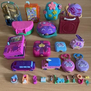 Enorme paquete Polly Pockets originales con muchas figuras 2019-2021- más de 12 juegos - Imagen 1 de 16
