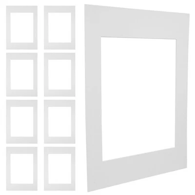  10pcs White Cardboard Edge Protectors for A4 Photo Art Prints and Pictures - Imagen 1 de 4