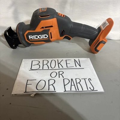 BROKEN RIDGID 18V Subcompact Brushless Reciprocating Saw (R8648B) #1108 - Image 1 of 4