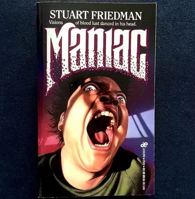 Stuart Freedman - Maniac - Leisure Books - 1987 Vintage Horror Paperbacks - Image 1 of 3