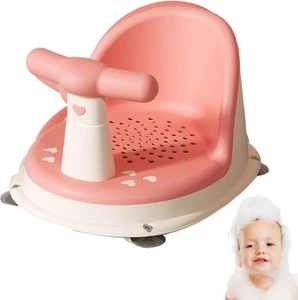 Baby Bath Seat Portable Back Support Chair Soft Secure Comfortable Non-Slip - Picture 1 of 7