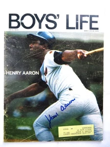 Hank Aaron Signed Autographed Magazine Boy's Life 1972 Braves JSA AB27648 - Picture 1 of 1
