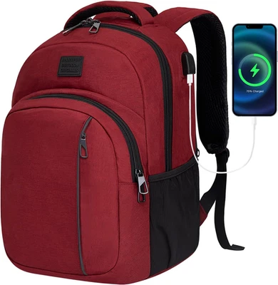 Travel Laptop Backpack,15.6 Inch Business Laptop Backpack for Men Women with USB - Image 1 of 4