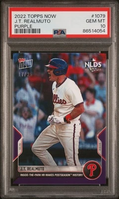 PSA 10 2022 Topps Now Purple #1079 JT Realmuto Inside The Park HR NLDS 17/25 - Image 1 of 2