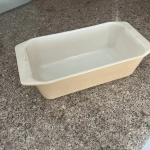 Sartén para horno vintage Pyrex 913 bronceada/beige 10" L x 5" W x 3" H - Imagen 1 de 7