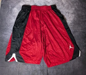 Pantalones Cortos de Baloncesto Air Jordon Dri Fit Rojo Negro Jumpman Deportes Para Hombres XXL Atléticos - Imagen 1 de 8