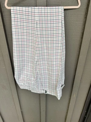 NWT Vintage 1970s Higgins Classic Slider Slacks Pants 42 White Red Blue Unhemmed - Image 1 of 4