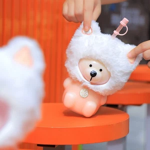 2026 Regalo Navidad Taza Gato Tocado Oso Paja Taza Oso Bebida Fría Oso Lindo - Imagen 1 de 23