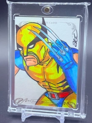 Wolverine 1/1 Sketch Card (Bekah & Adam Cleveland) - 2018 Marvel Masterpieces - Image 1 of 2