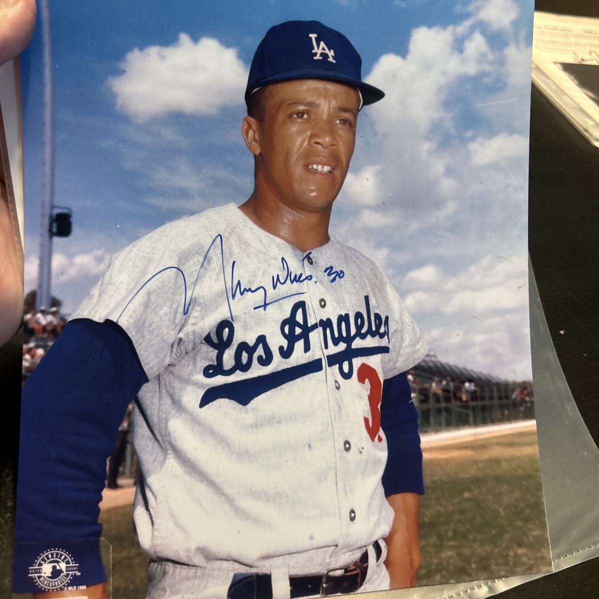 Maury Wills Los Angeles Dodgers MLB Original Autographed