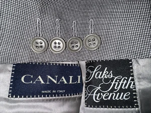 Canali Saks Fifth Avenue Gray Wool 3 Button Blazer Size 48(EU) 38US sport  coat - Picture 1 of 24