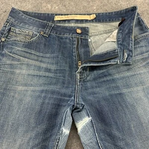 Rock And Roll Jeans Mens 36x36 Blue Bootcut Leg Relaxed Fit Double Barrel Dark - Picture 1 of 16