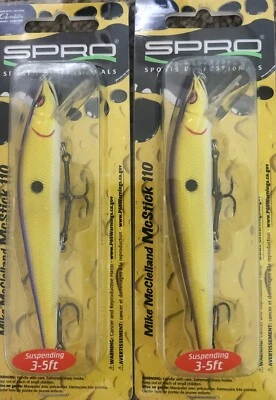 2 Spro McStick 110 Suspending Jerkbaits 4 1/4" Tablerock Shad Fishing Lure S6 - Image 1 of 2