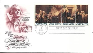 1976 FDC, DECLARATION OF INDEPENDENCE - Picture 1 of 1