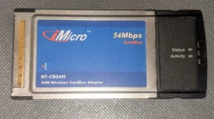 IMicro 802.11g Wireless G Notebook Card 54Mbps CardBus WiFi Rare - Picture 1 of 2